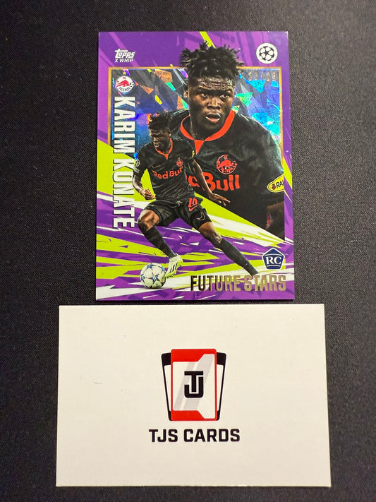 Karim Konate - Rookie Future Stars Purple /25 - TOPPS Gold UCC 2023/24