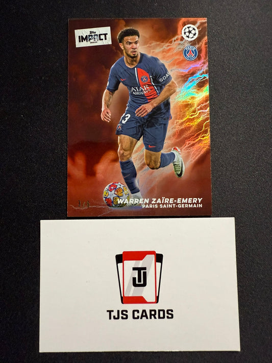 Warren Zaire-Emery - Red /5 - TOPPS Impact UCC 2023/24