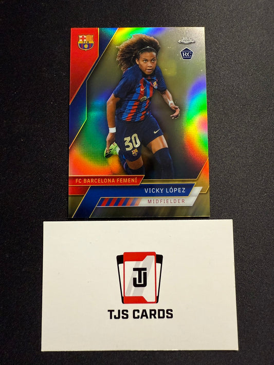 Vicky Lopez - Rookie Gold /50 - TOPPS Barcelona Chrome 2022/23