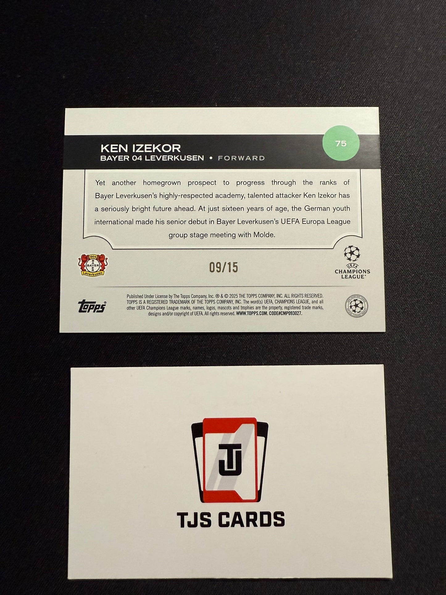 Ken Izekor - Rookie Purple /15 - TOPPS UCC 2024/25