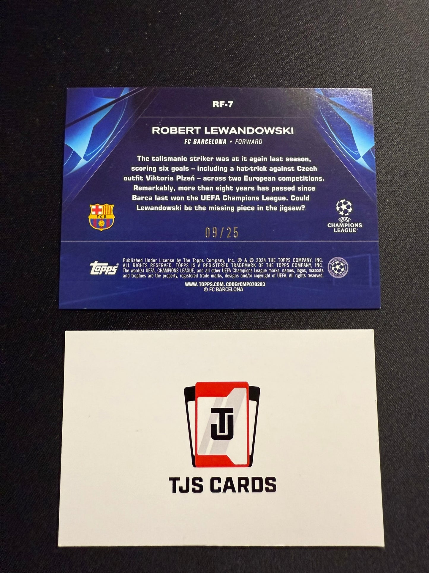 Robert Lewandowski - Orange Road To London 9/25 - TOPPS UCC 2023/24