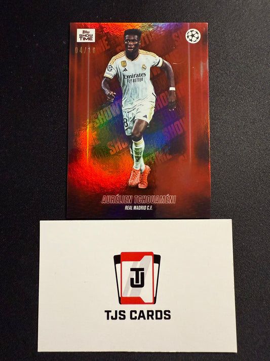 Aurelien Tchouameni - Red /10 - TOPPS Showtime UCC 2023/24