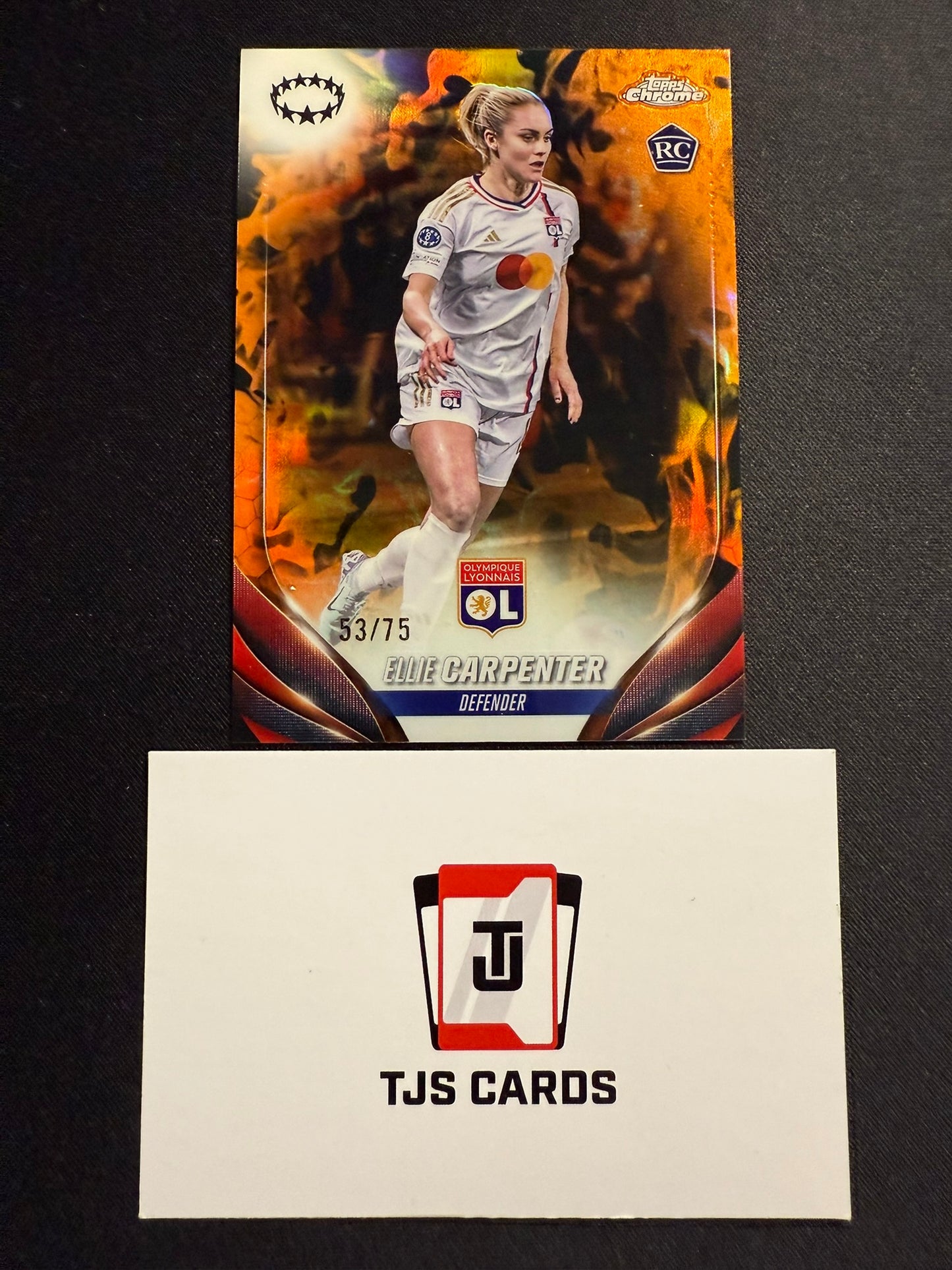 Ellie Carpenter - Rookie Inferno /75 - TOPPS Chrome UWCL 2023/24