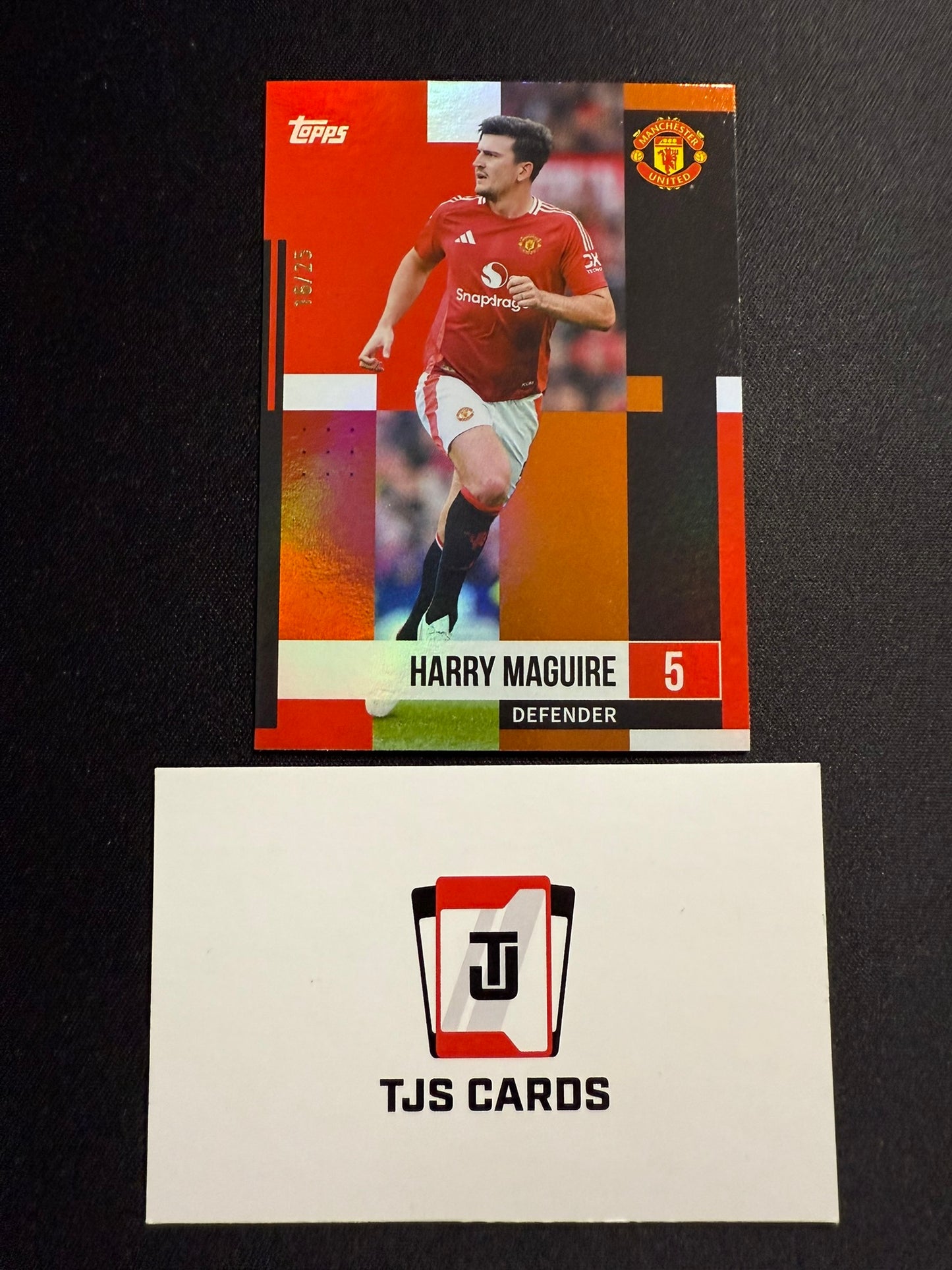 Harry Maguire - Orange /25 - TOPPS Manchester United Team Set 2024/25