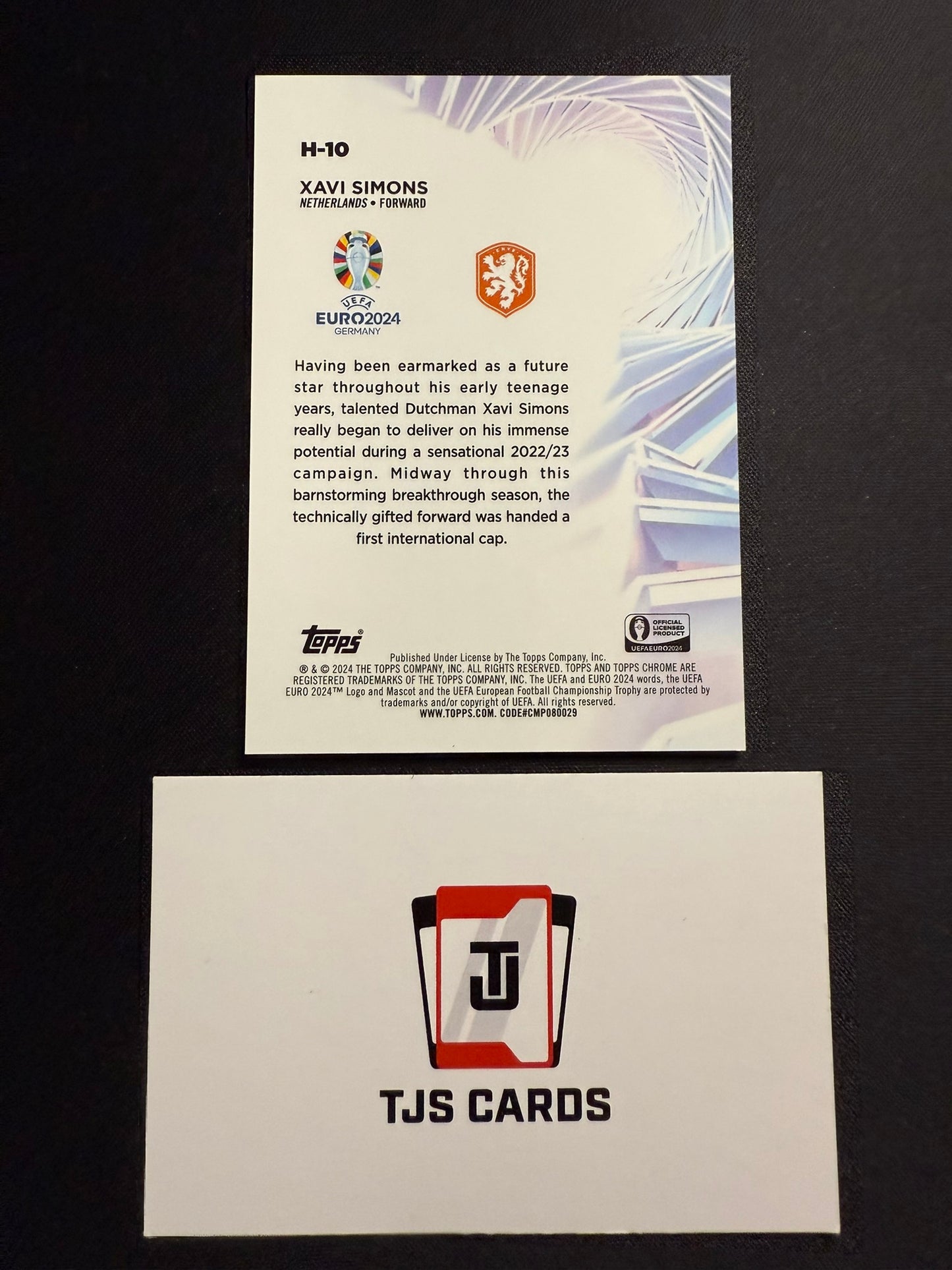 Xavi Simons - Hobby Masters Case Hit SSP - TOPPS UEFA EURO Chrome 2024