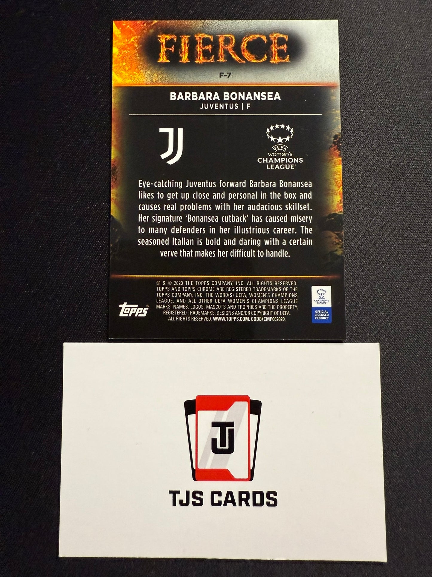 Barbara Bonansea - Fierce Case Hit - TOPPS UWCL Chrome 2022/23