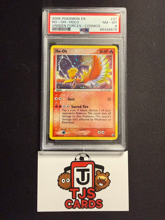 Ho-Oh - PSA 8 - Cosmos Holo Unseen Forces 27/115 - Pokemon