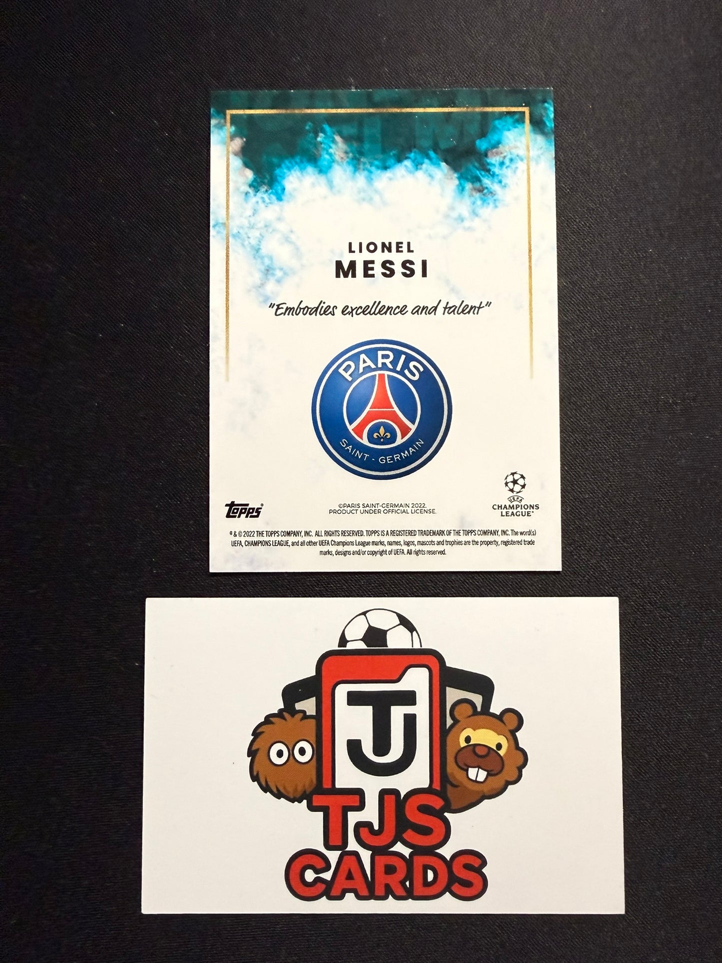 Lionel Messi - Blue /49 - TOPPS Jose Mourinho Platinum Curated Set 2022