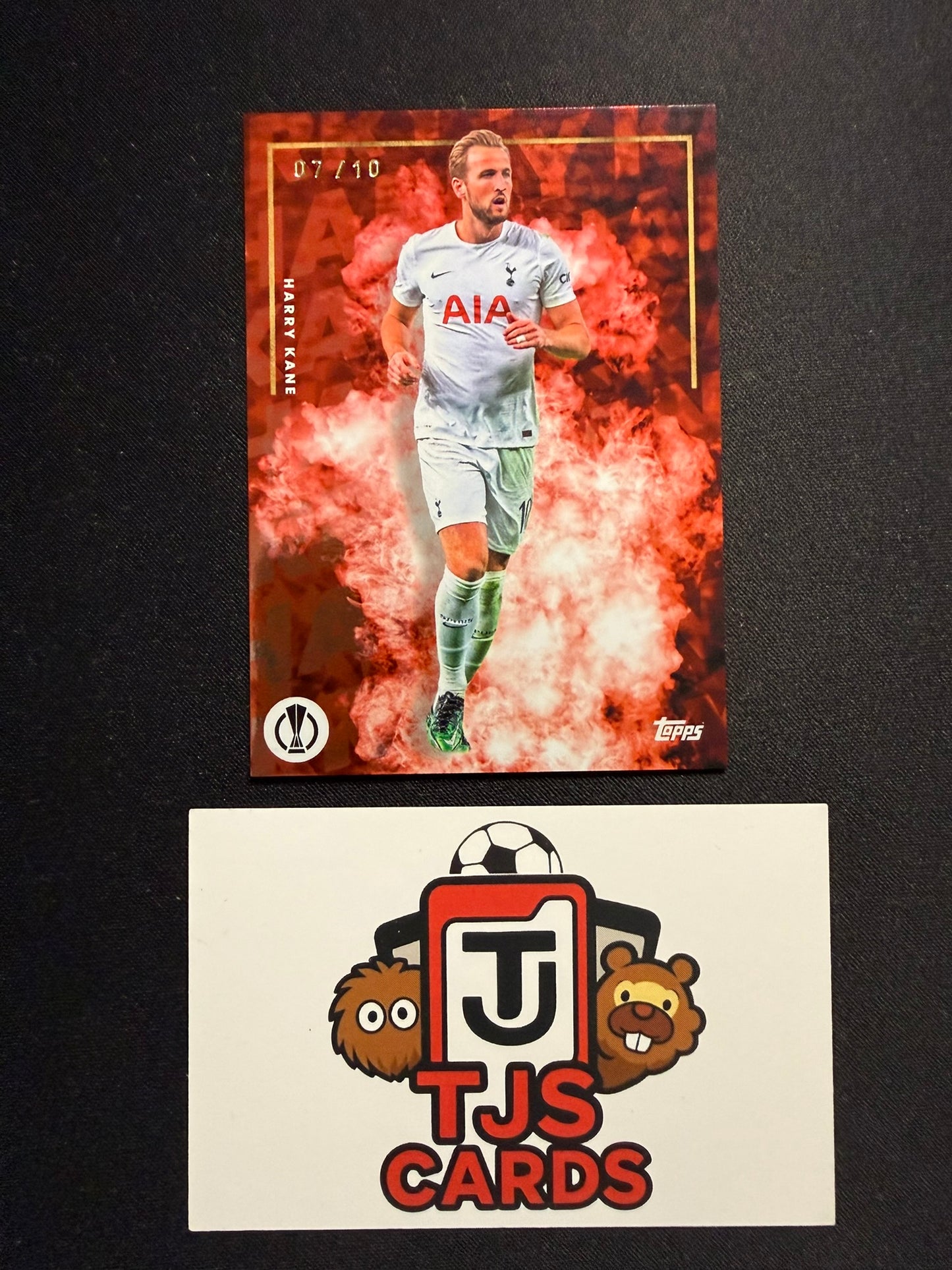 Harry Kane - Red /10 - TOPPS Jose Mourinho Platinum Curated Set 2022