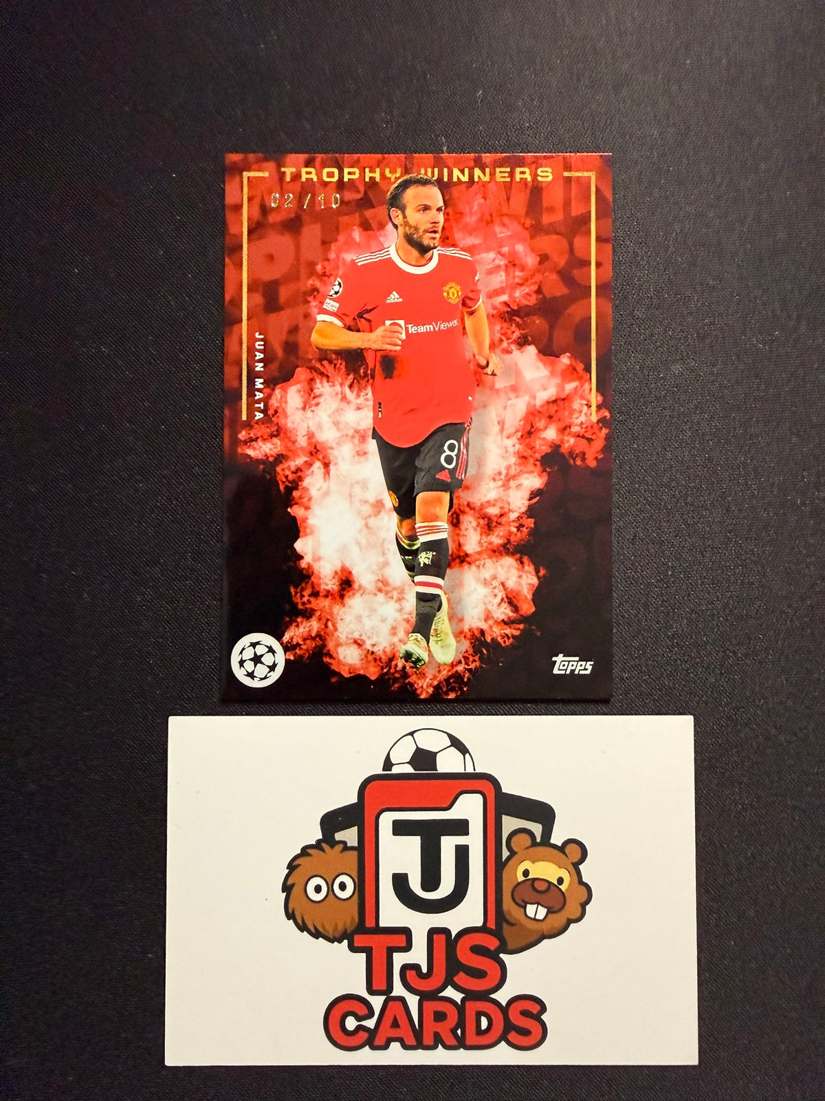 Juan Mata - Red /10 - TOPPS Jose Mourinho Platinum Curated Set 2022