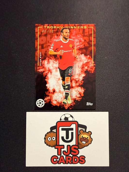 Juan Mata - Red /10 - TOPPS Jose Mourinho Platinum Curated Set 2022