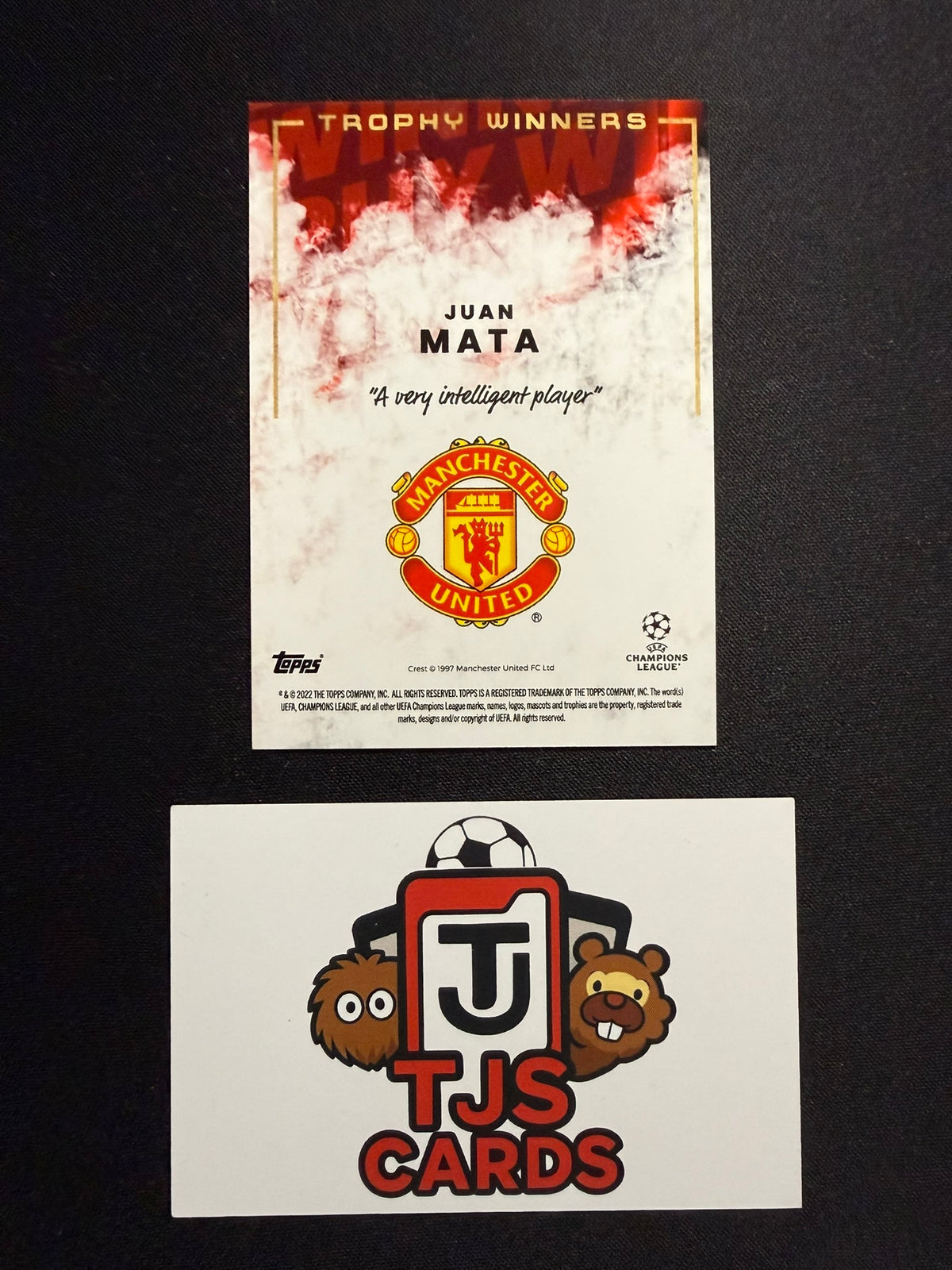 Juan Mata - Red /10 - TOPPS Jose Mourinho Platinum Curated Set 2022