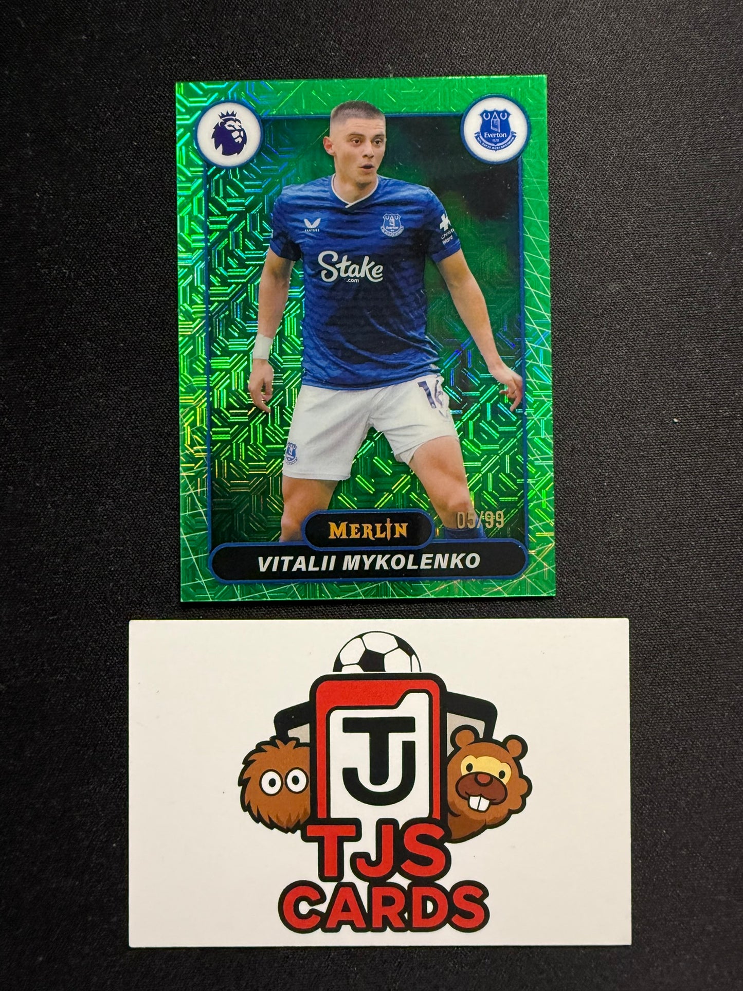 Vitalli Mykolenko - Green Mojo /99 - TOPPS Merlin Premier League 2026