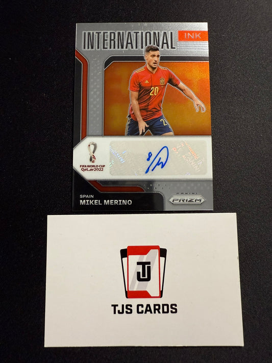 Mikel Merino - Auto - Panini Prizm World Cup Qatar 2022