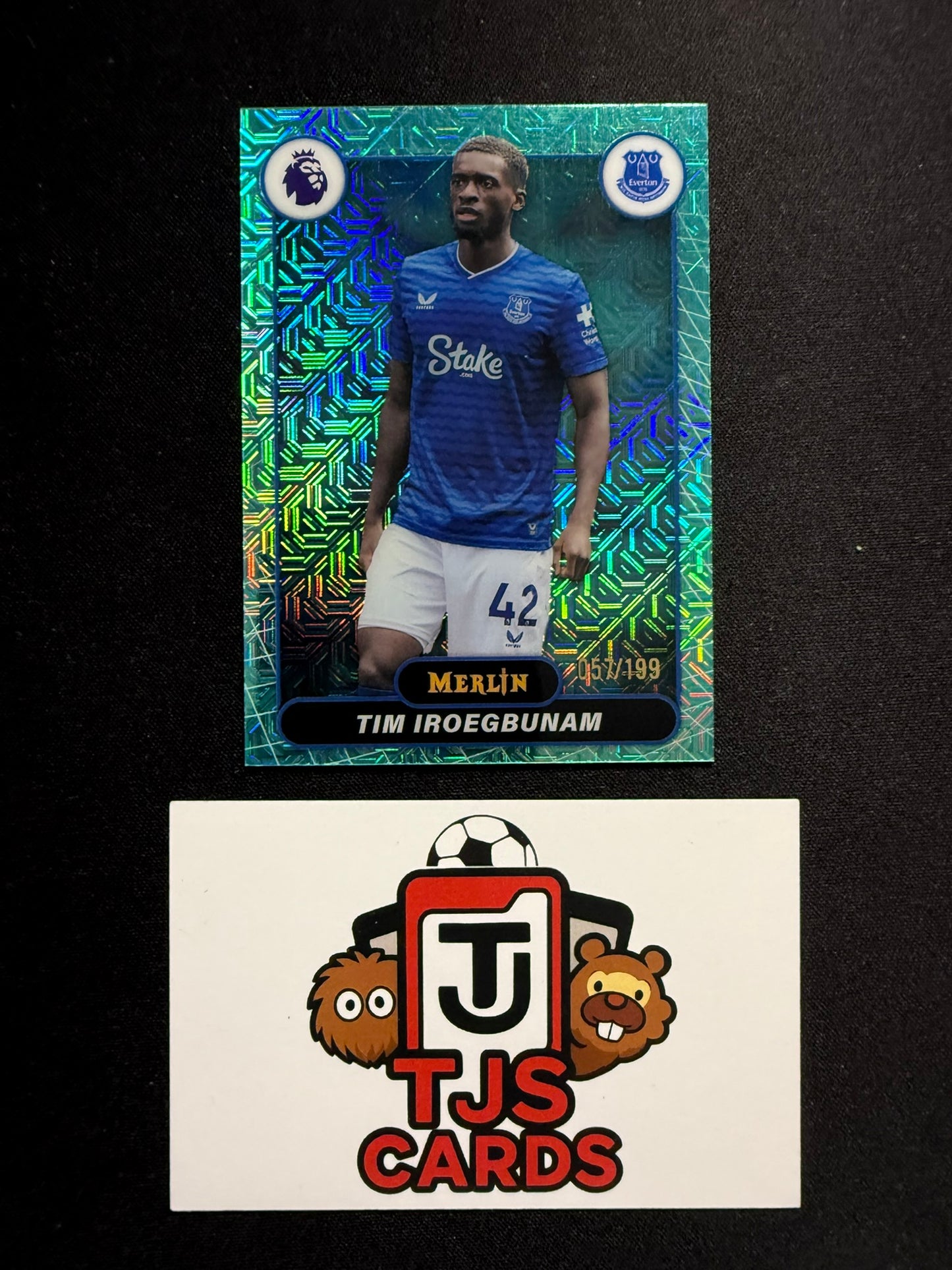 Tim Iroegbunam - Aqua Mojo /199 - TOPPS Merlin Premier League 2026