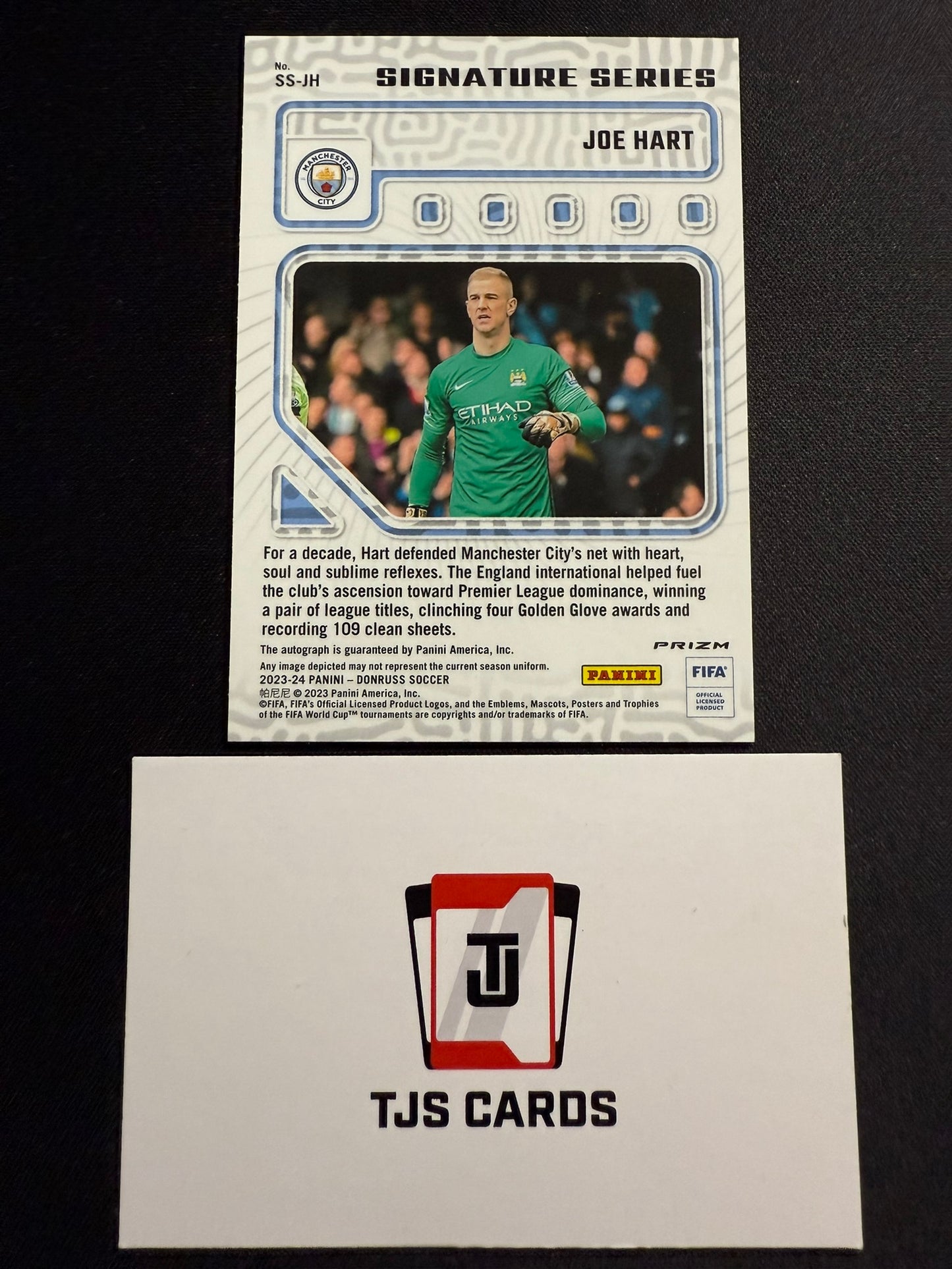 Joe Hart - Pink Cracked Ice Auto - Panini Donruss 2023/24