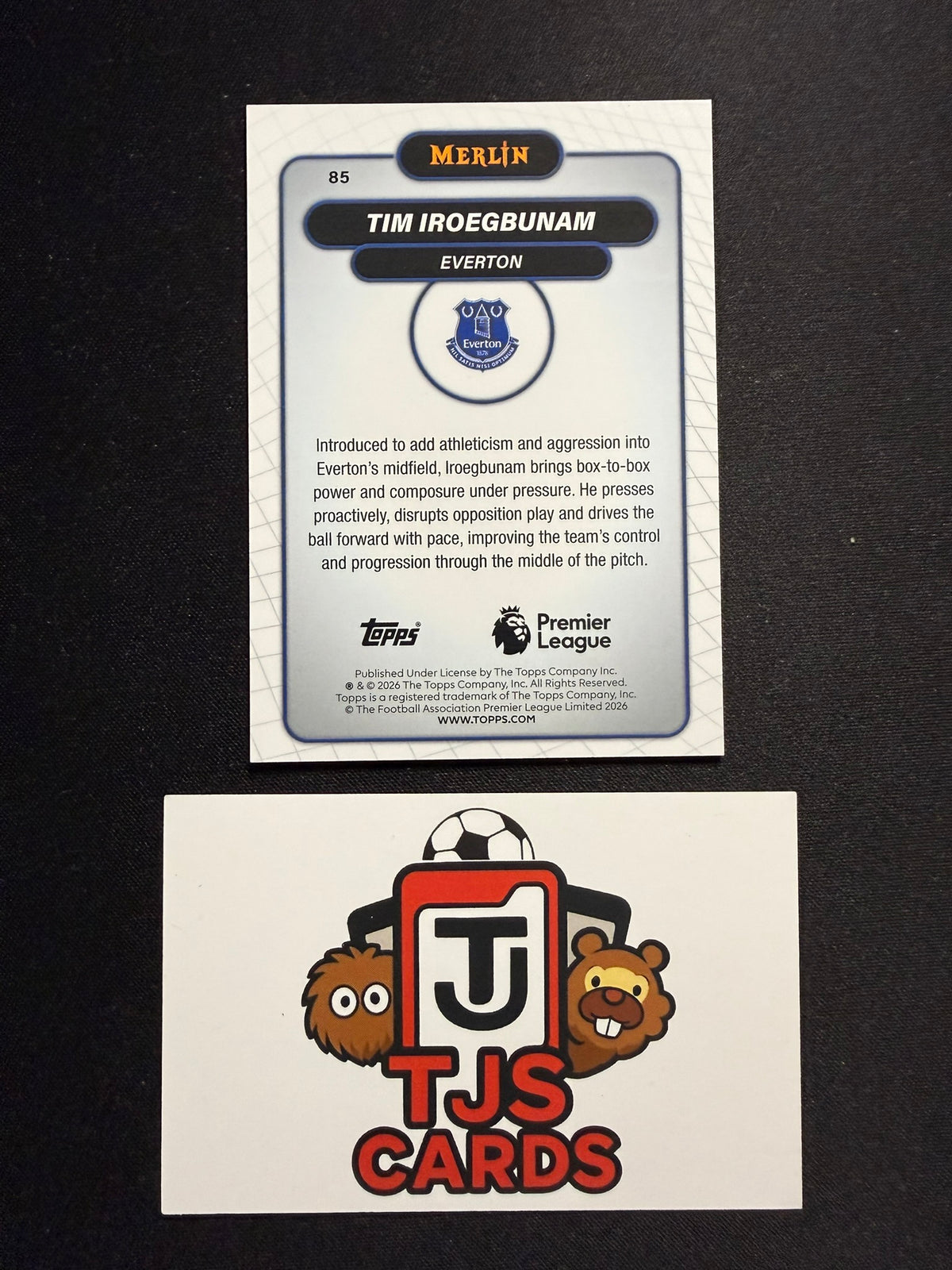 Tim Iroegbunam - Aqua Mojo /199 - TOPPS Merlin Premier League 2026