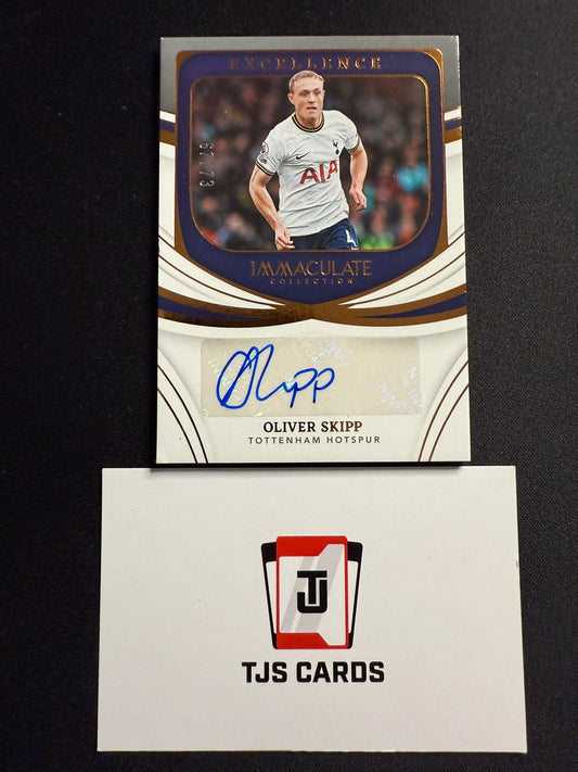 Oliver Skipp - Auto /73 - Panini Immaculate 2022/23