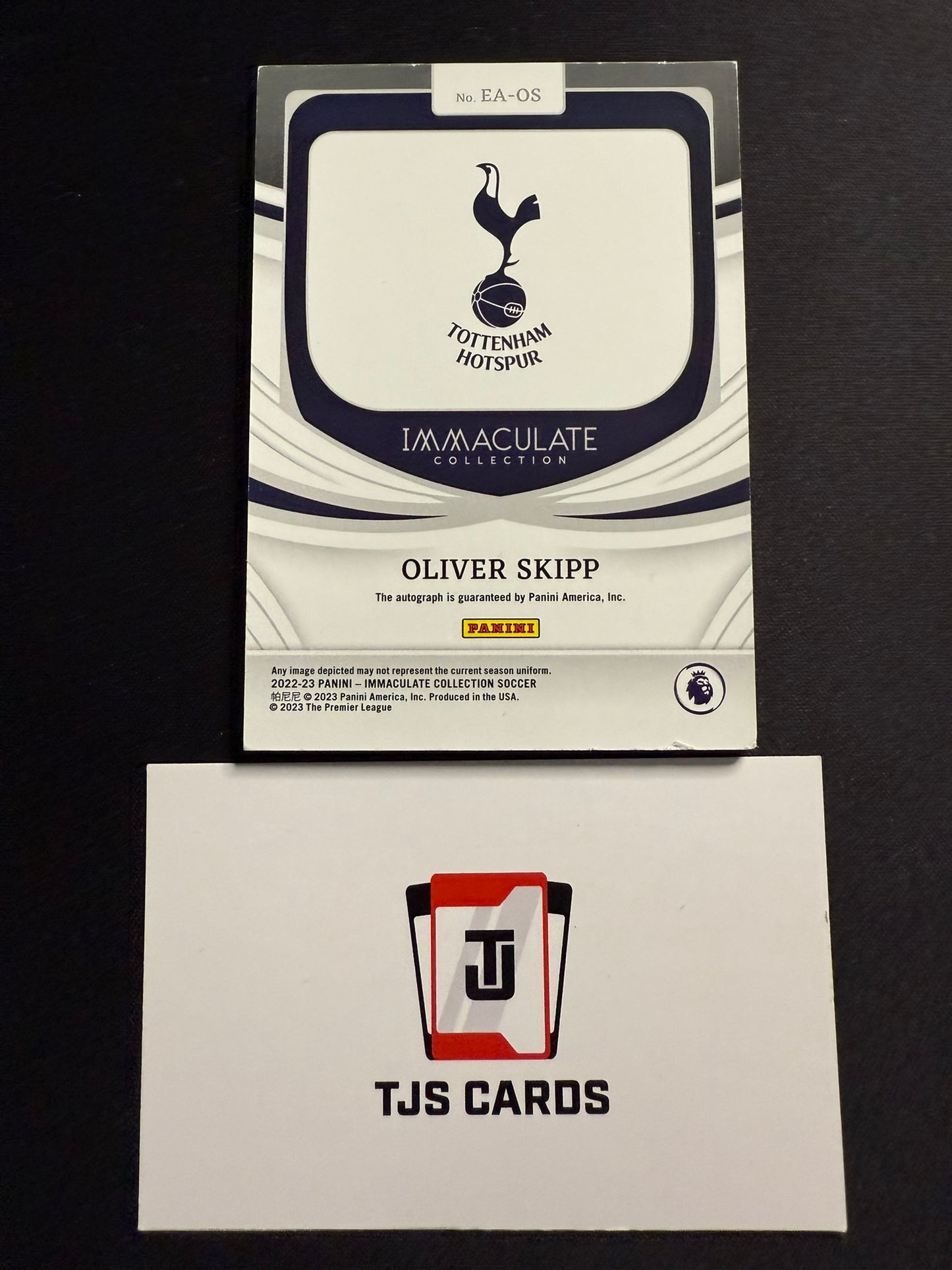 Oliver Skipp - Auto /73 - Panini Immaculate 2022/23