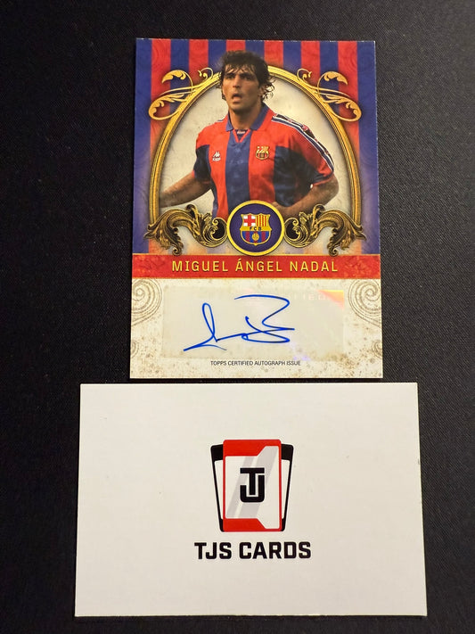 Miguel Angel Nadal - Auto - TOPPS Barcelona Team Set 2023/24