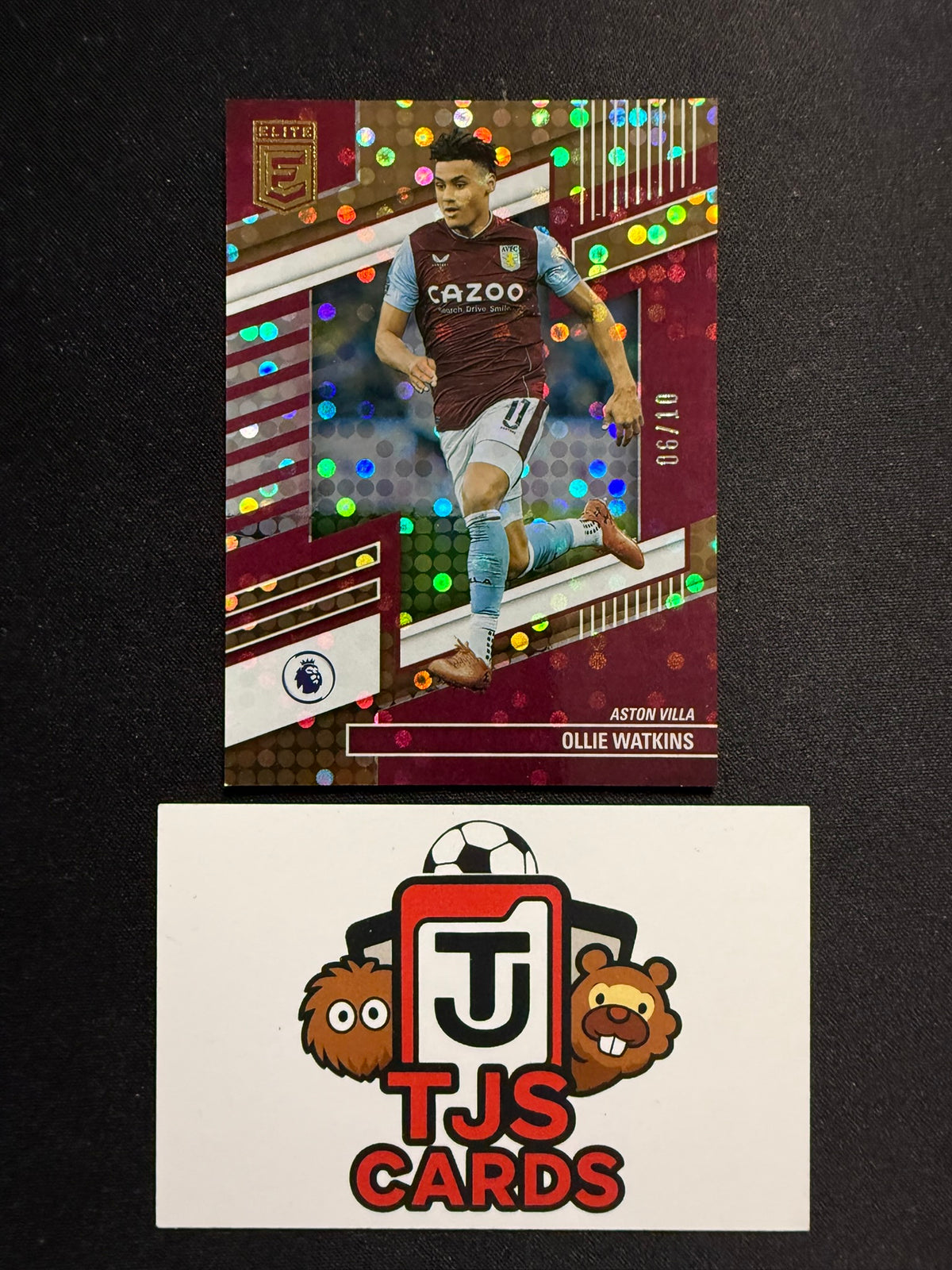 Ollie Watkins - Gold /10 - Panini Donruss Elite Premier League 2022/23