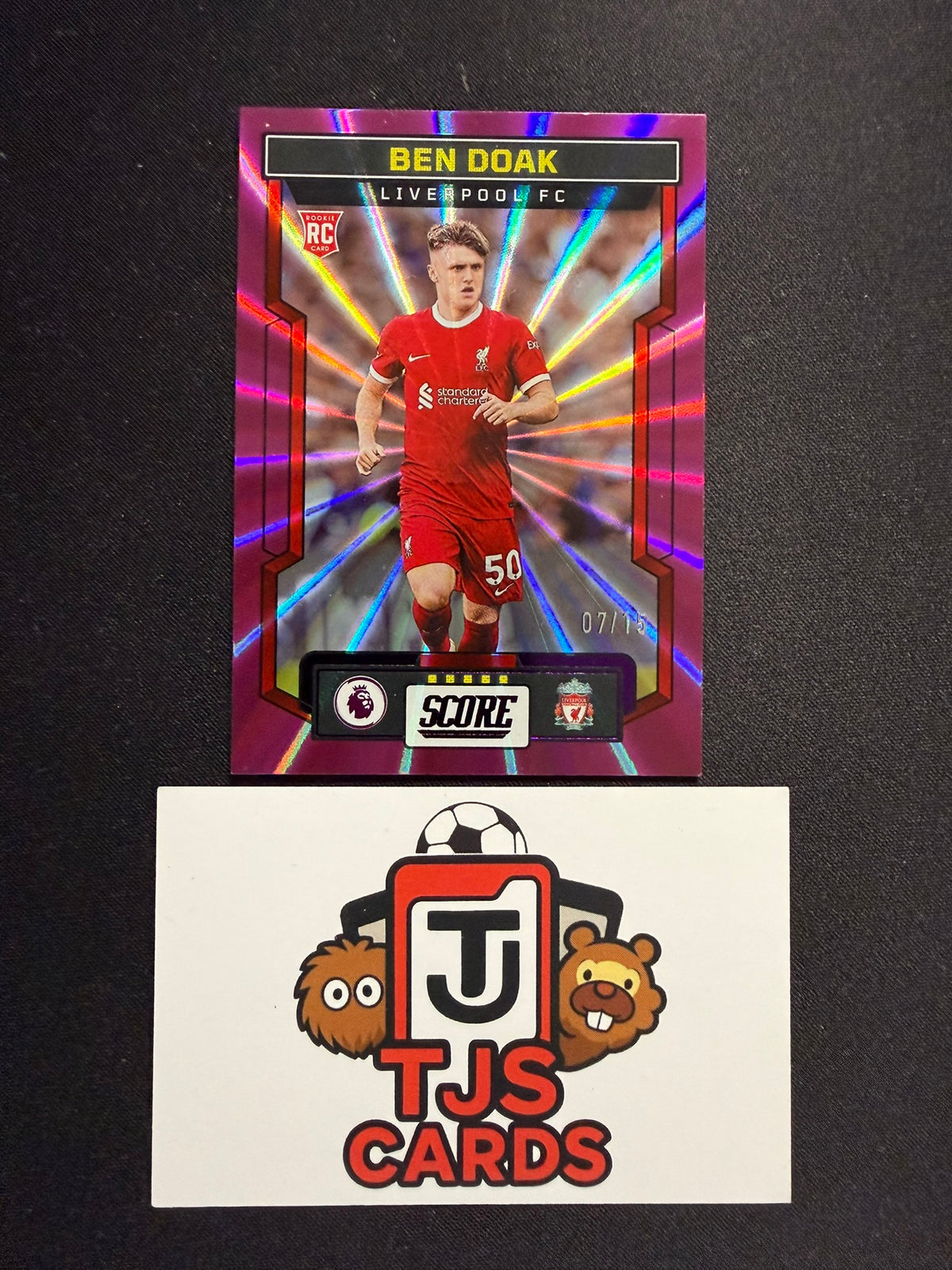 Ben Doak - Rookie Pink Laser /15 - Panini Score Premier League 2023/24