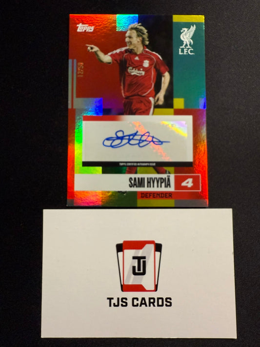 Sami Hyypia - Auto /50 - TOPPS Liverpool Team Set 2024/25