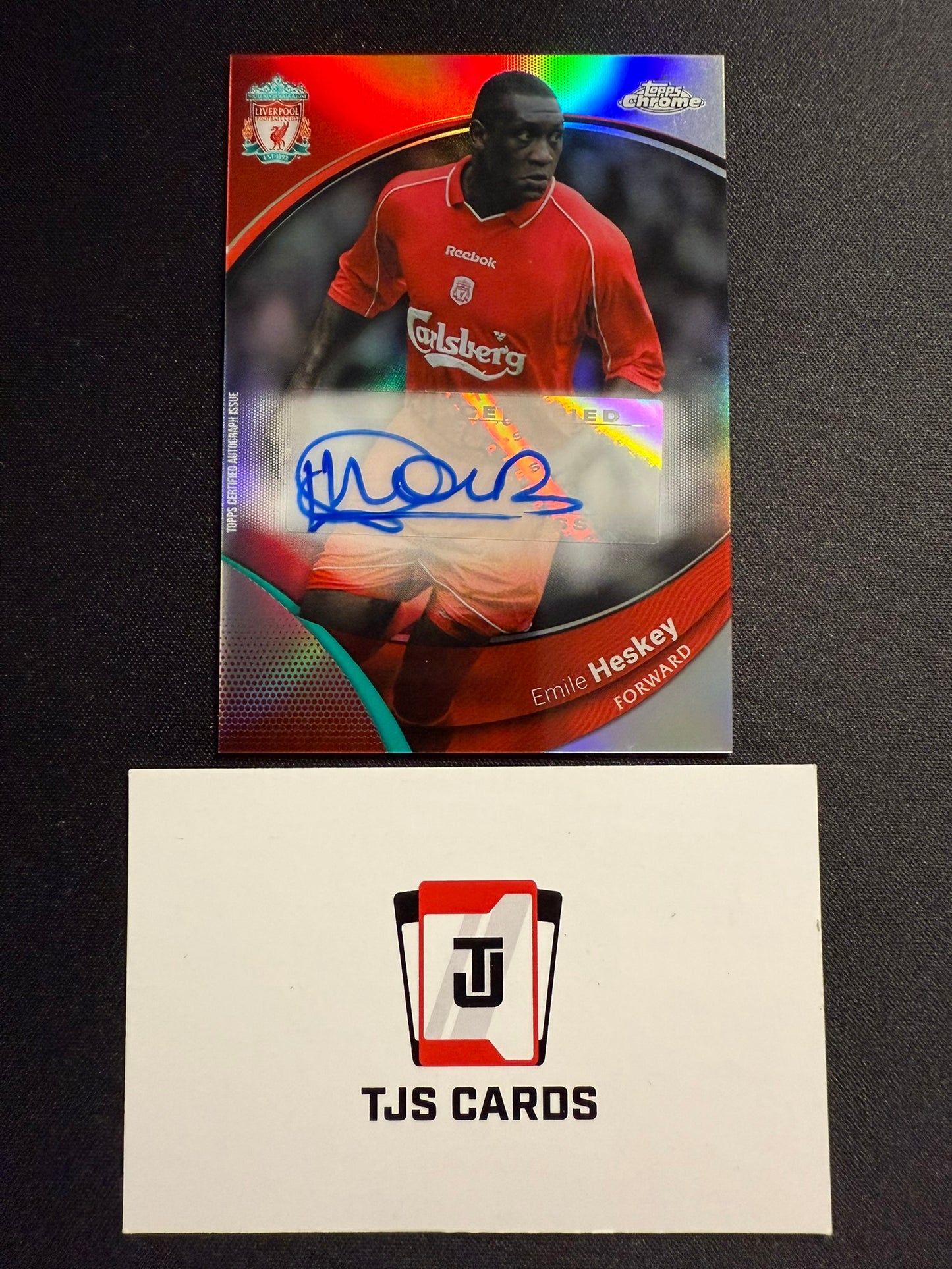 Emile Heskey - Auto - TOPPS Liverpool Chrome 2023/24