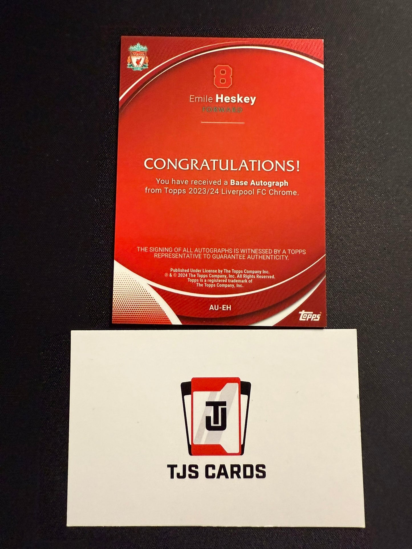 Emile Heskey - Auto - TOPPS Liverpool Chrome 2023/24