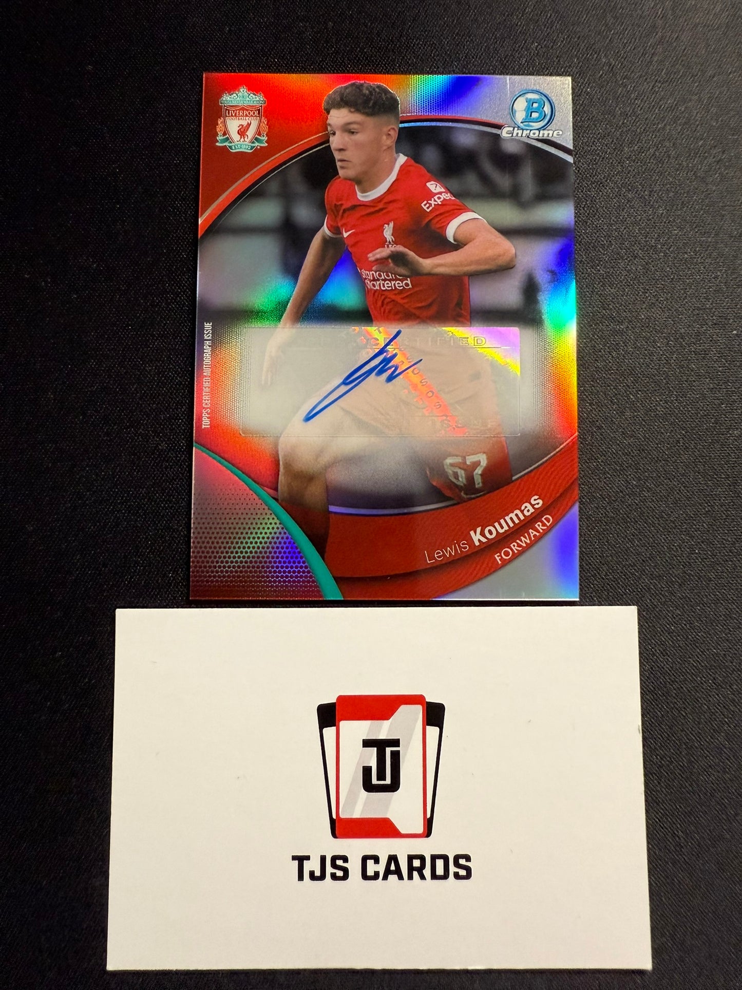 Lewis Koumas - Auto - TOPPS Liverpool Chrome 2023/24