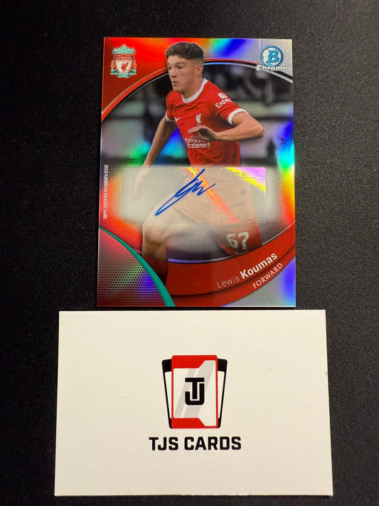 Lewis Koumas - Auto - TOPPS Liverpool Chrome 2023/24