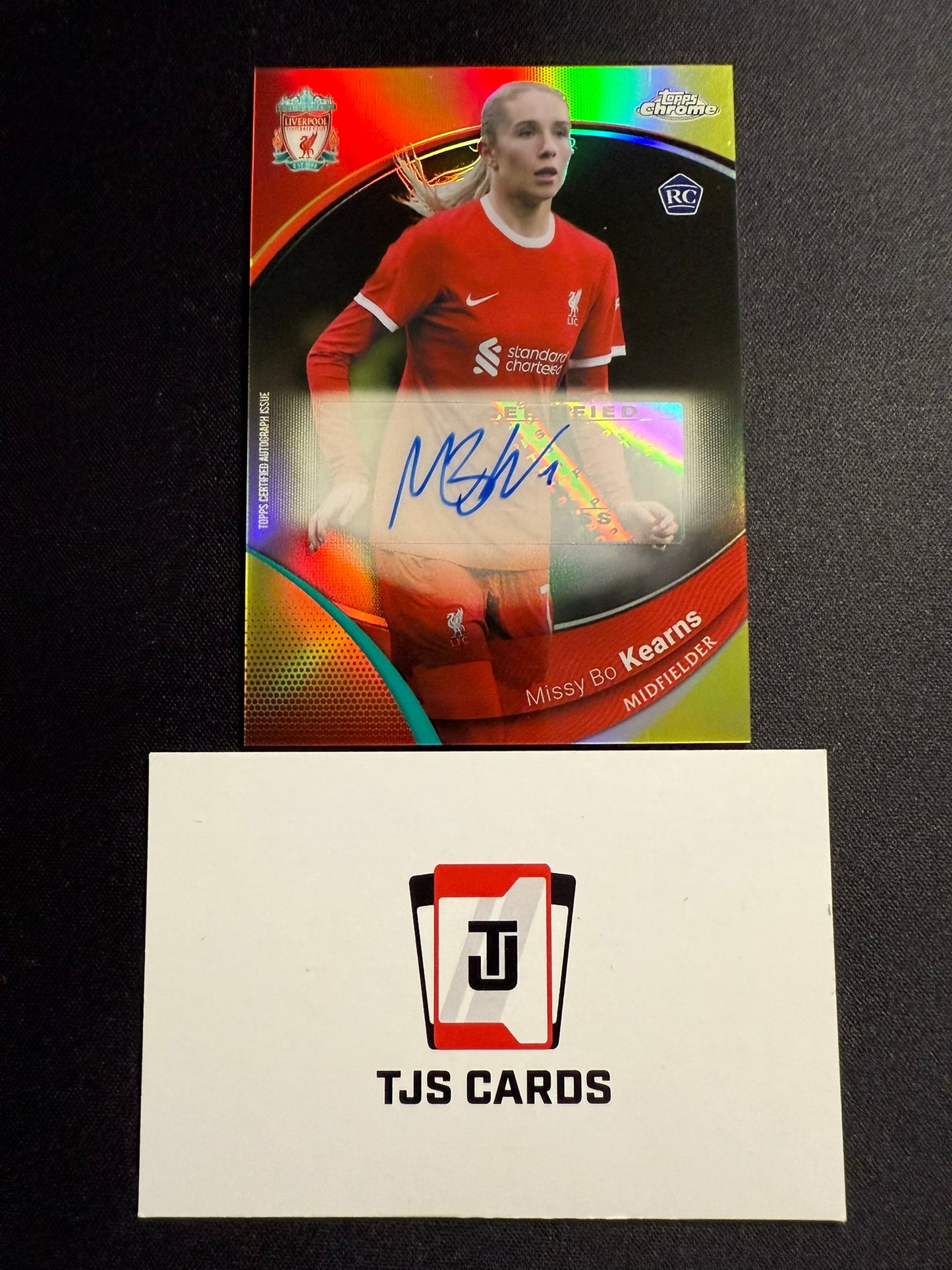 Missy Bo Kearns - Rookie Yellow Auto /75 - TOPPS Liverpool Chrome 2023/24