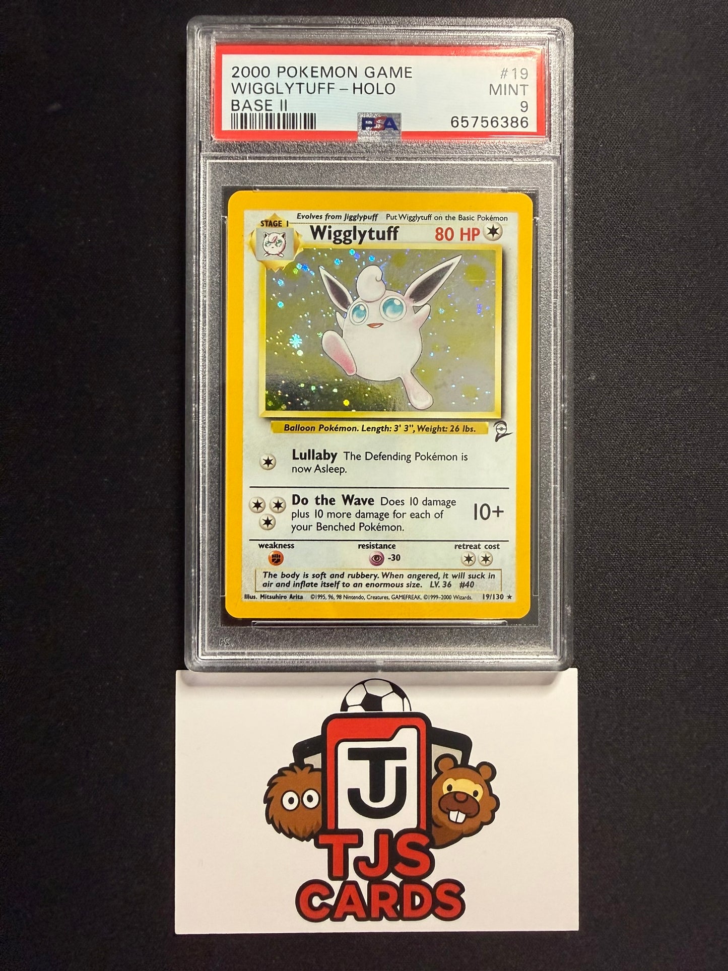 Wigglytuff - PSA 9 - Holo Base Set 2 19/130 - Pokemon
