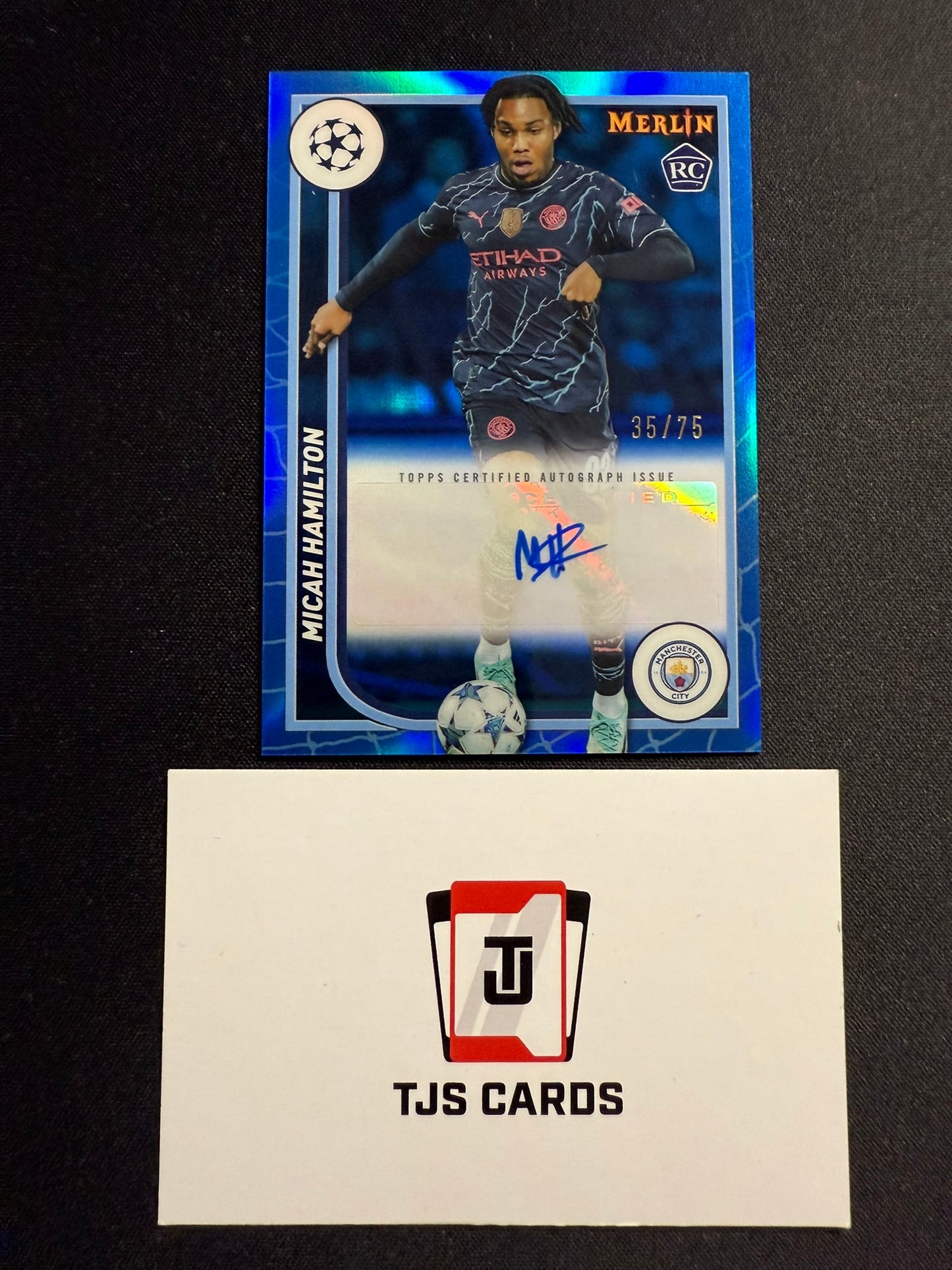 Micah Hamilton - Rookie Blue Auto /75 - TOPPS Merlin Chrome UCC 2023/24