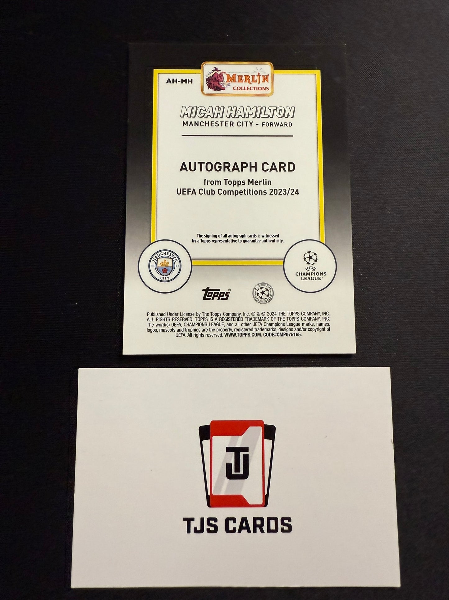 Micah Hamilton - Rookie Blue Auto /75 - TOPPS Merlin Chrome UCC 2023/24