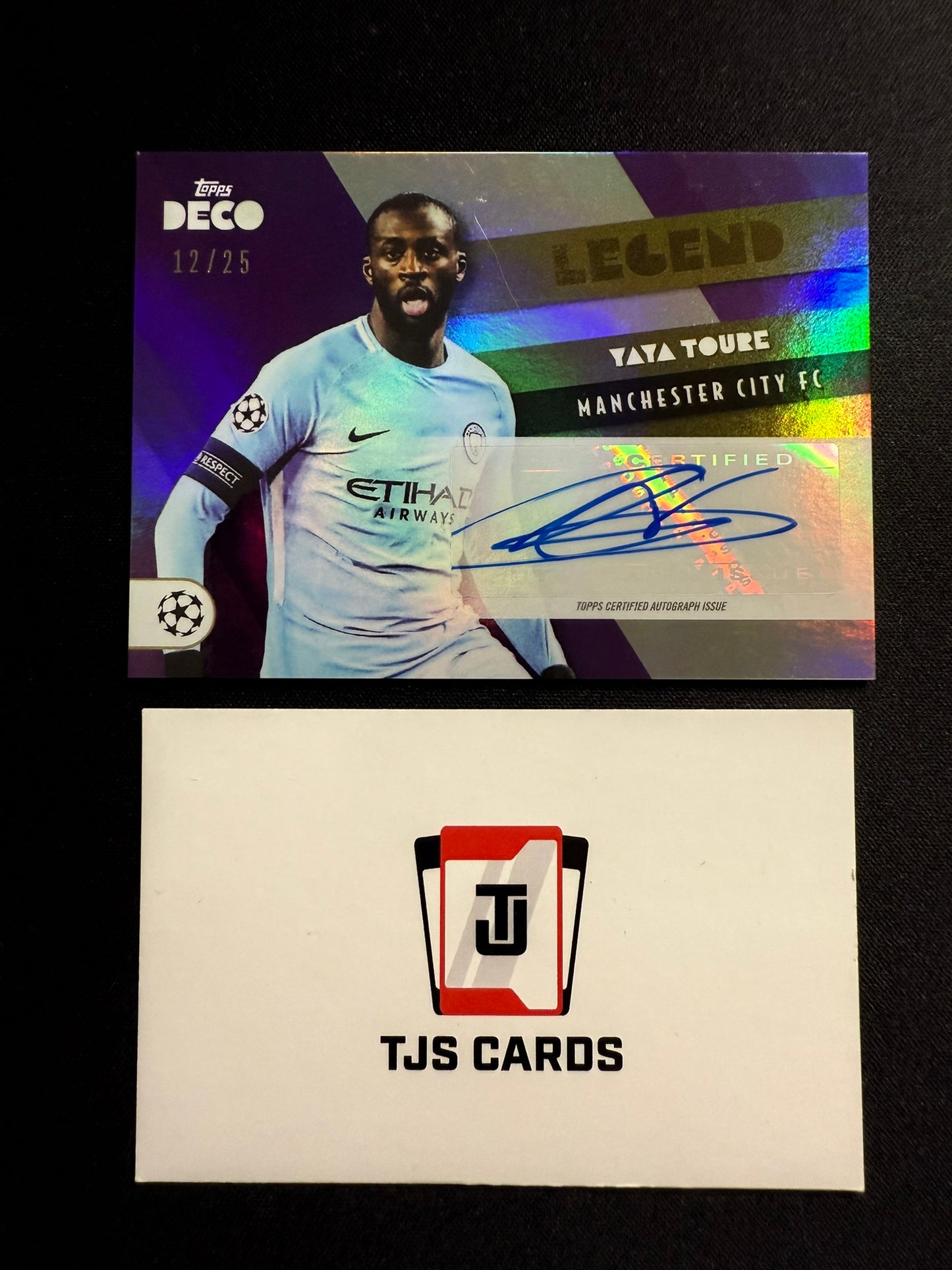 Yaya Toure - Purple Auto /25 - TOPPS Deco 2021/22