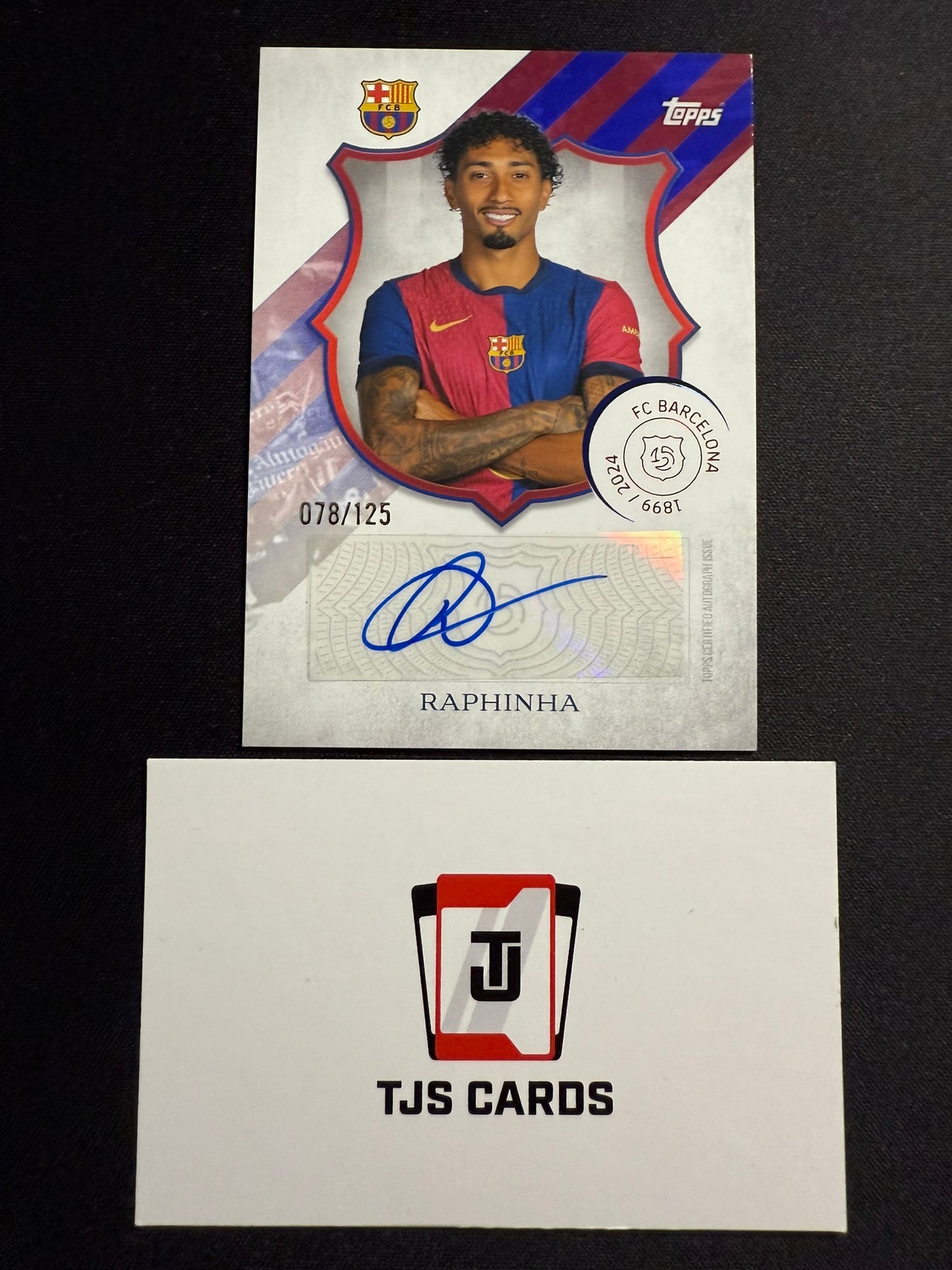 Raphinha - Auto /125 - TOPPS Barcelona 125th Anniversary 2024/25