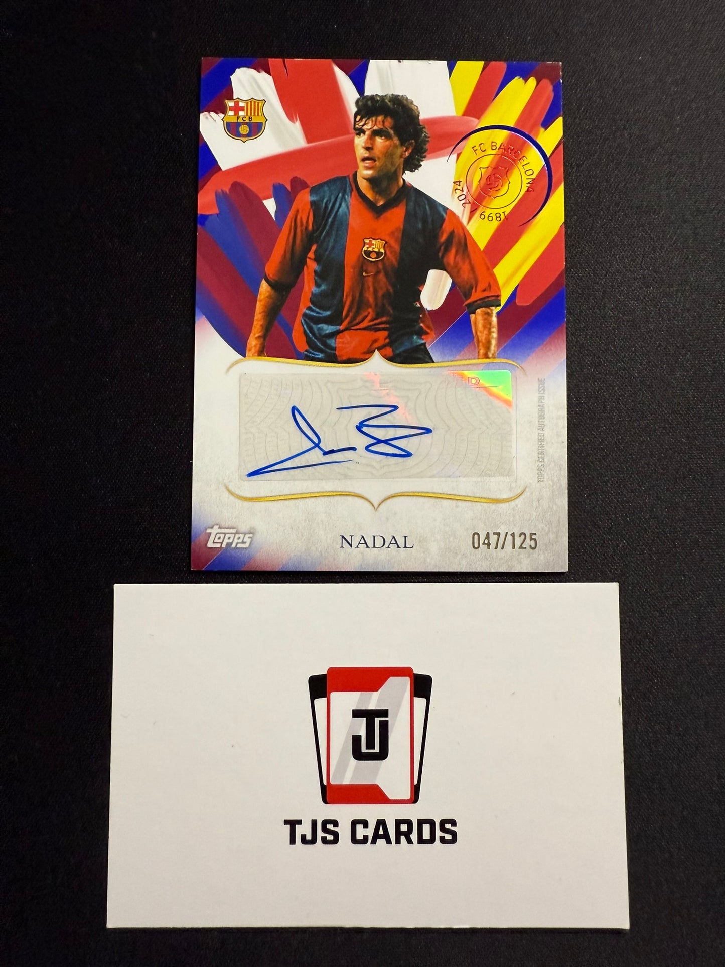 Miguel Angel Nadal - Auto /125 - TOPPS Barcelona 125th Anniversary 2024/25