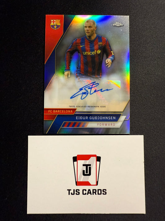 Eidur Gudjohnsen - Auto - TOPPS Chrome Barcelona 2022/23
