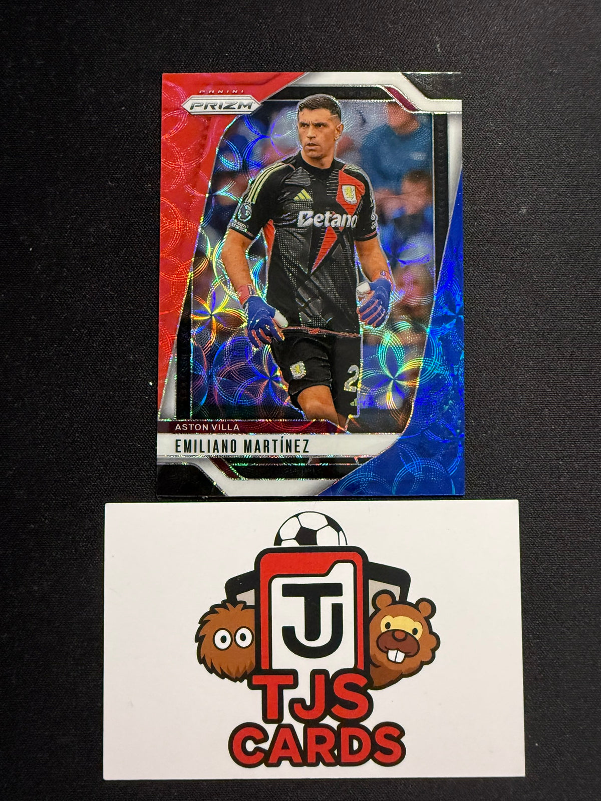 Emiliano Martinez - Red White Blue Choice - Panini Prizm Premier League 2024/25