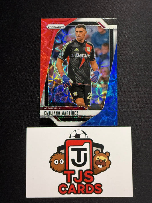 Emiliano Martinez - Red White Blue Choice - Panini Prizm Premier League 2024/25
