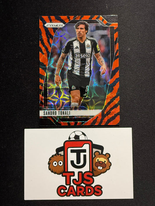 Sandro Tonali - Tiger Stripe SSP - Panini Prizm Premier League 2024/25