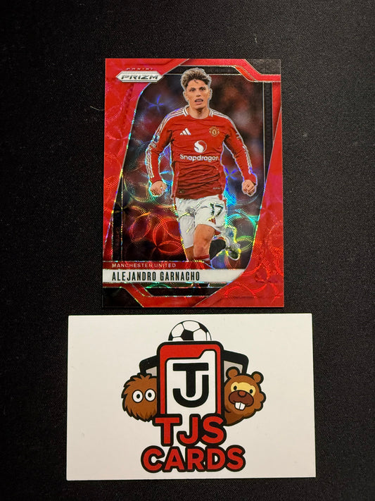 Alejandro Garnacho - Red Choice /30 - Panini Prizm Premier League 2024/25