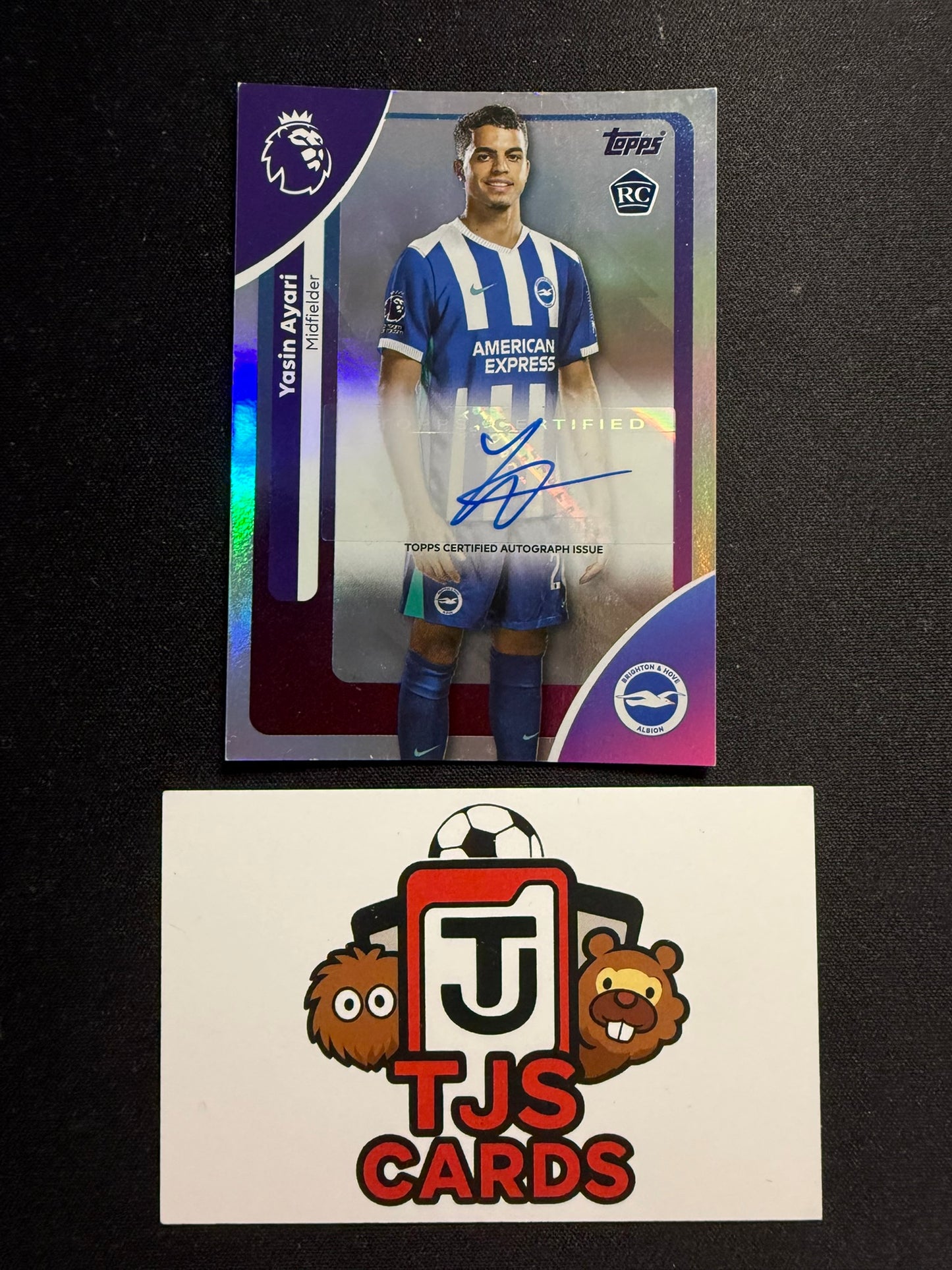 Yasin Ayari - Rookie Auto - TOPPS Premier League 2025/26