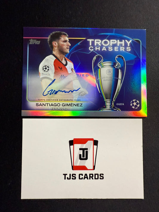 Santiago Gimenez - Trophy Chasers Auto - TOPPS UCC 2024/25