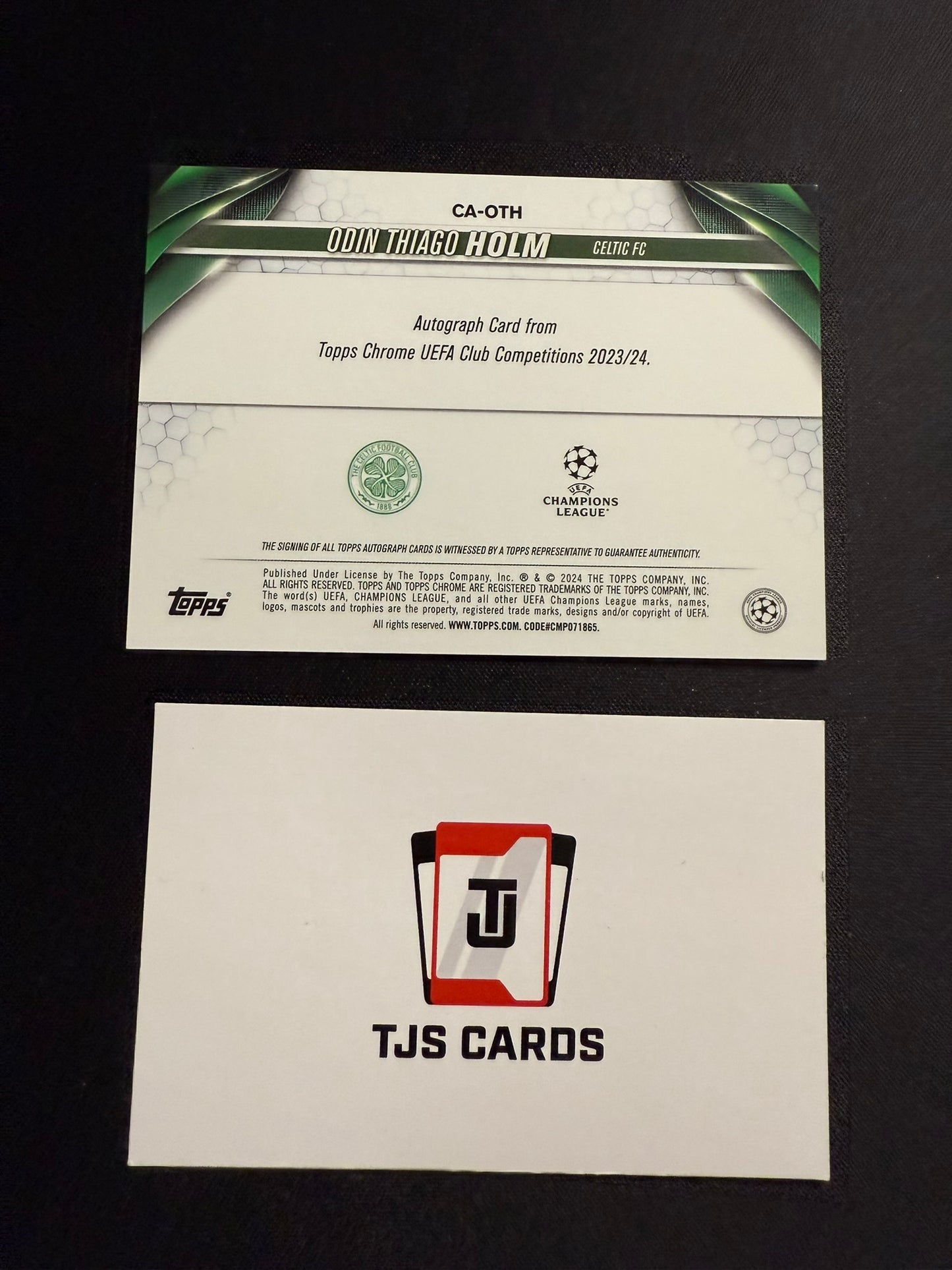 Odin Thiago Holm - Rookie Blue Auto /150 - TOPPS Chrome UCC 2023/24