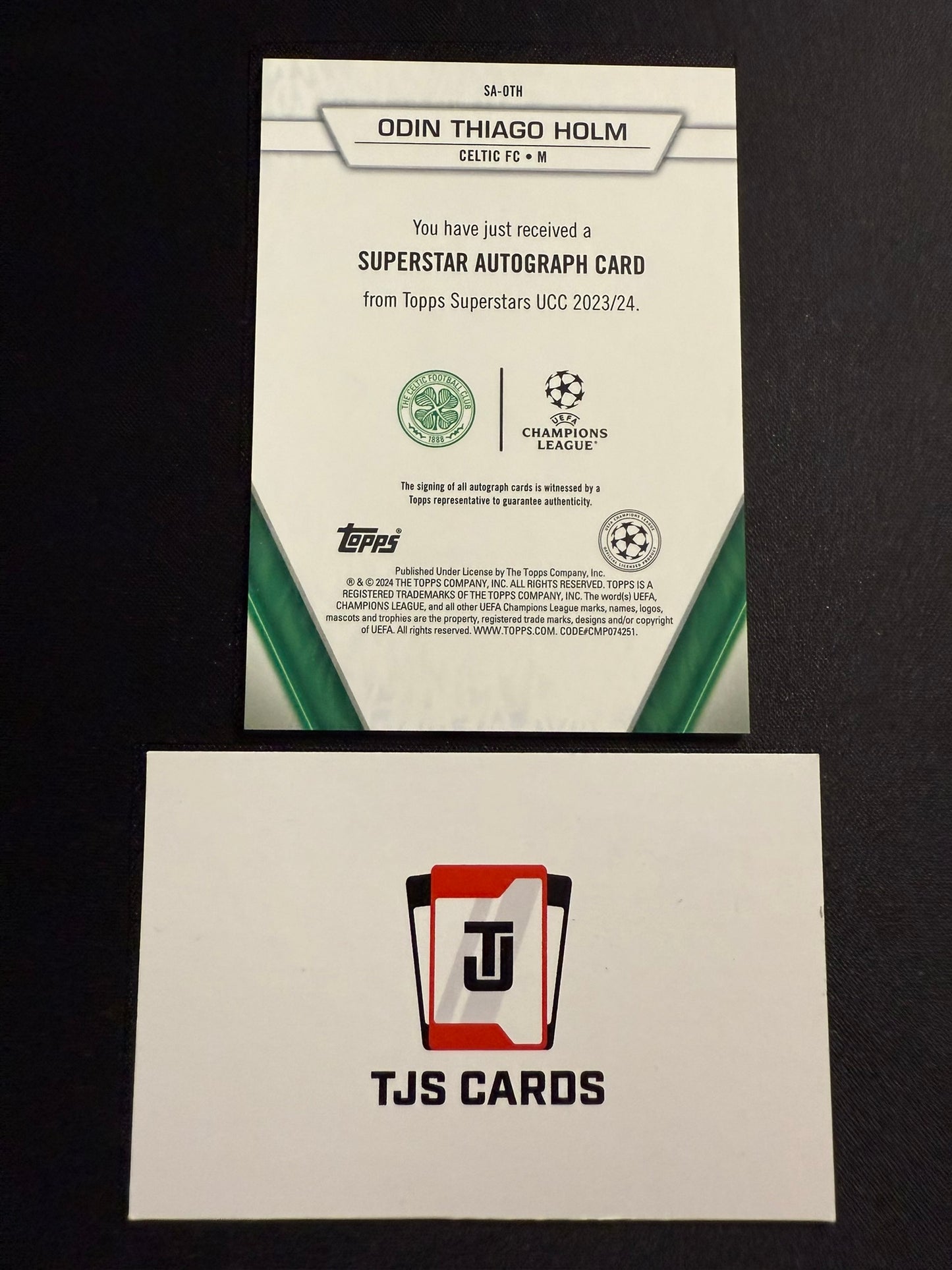 Odin Thiago Holm - Rookie Orange Auto /25 - TOPPS Superstars UCC 2023/24