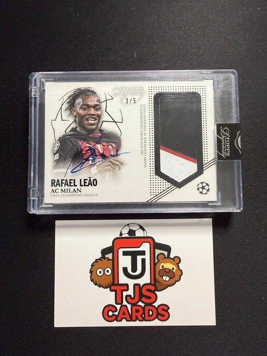 Rafael Leao - Patch Auto /5 - TOPPS Dynasty UCL 2022/23