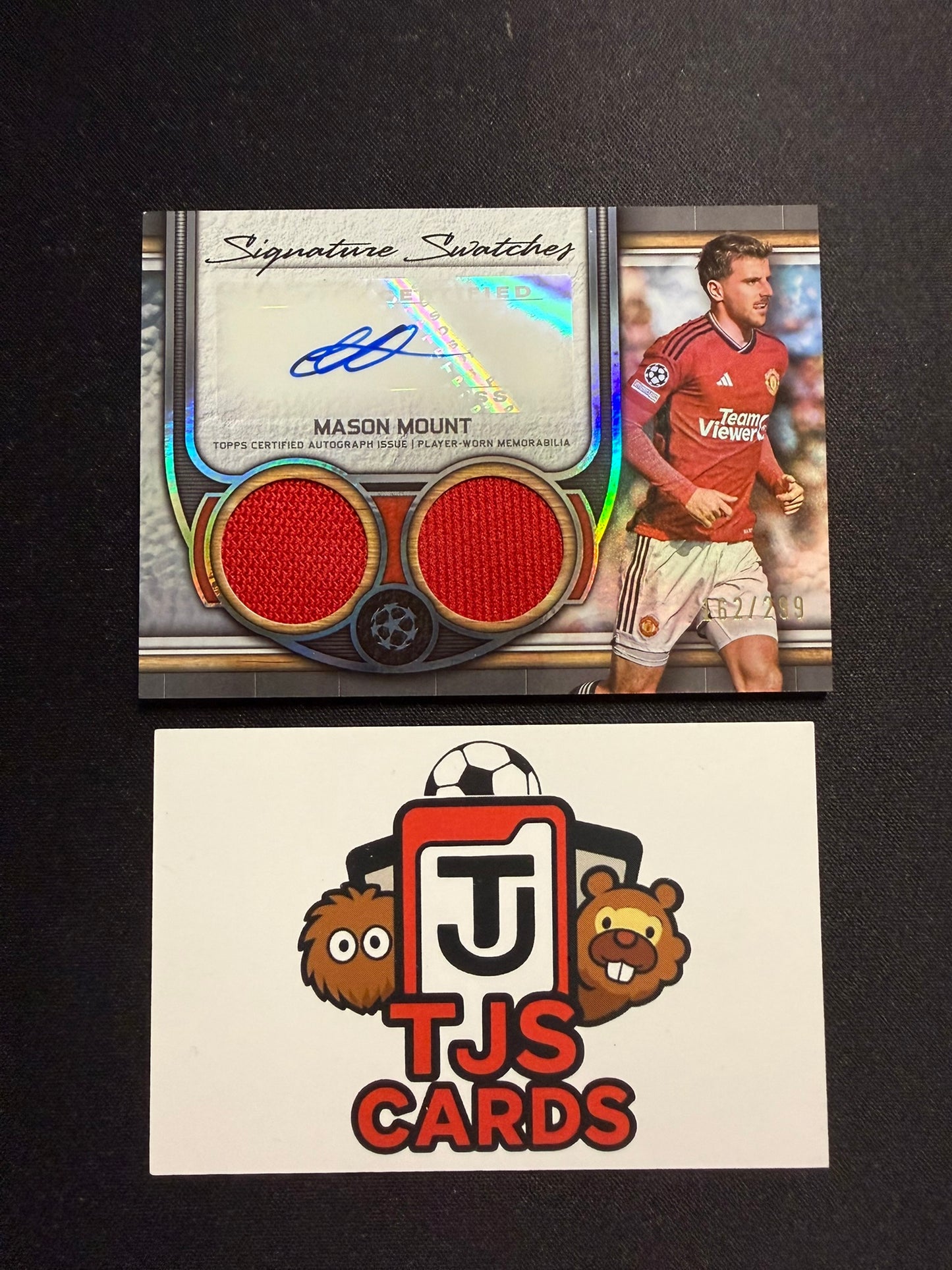 Mason Mount - Dual-Patch Auto /299 - TOPPS Museum UCL 2023/24