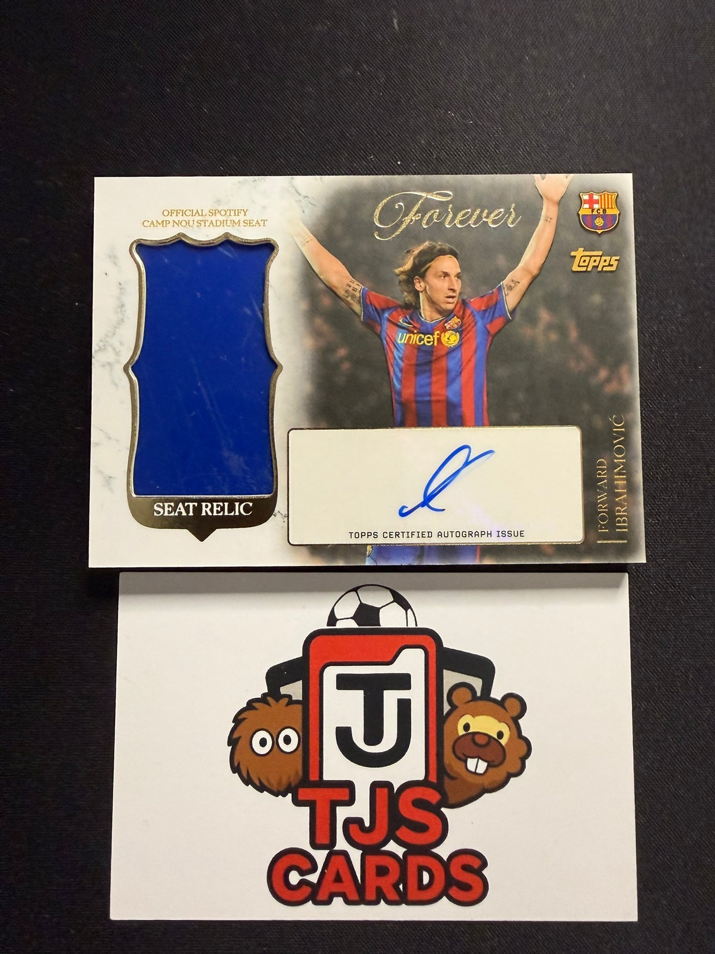 Zlatan Ibrahimovic - Seat Relic Auto - TOPPS Barcelona Forever 2025/26